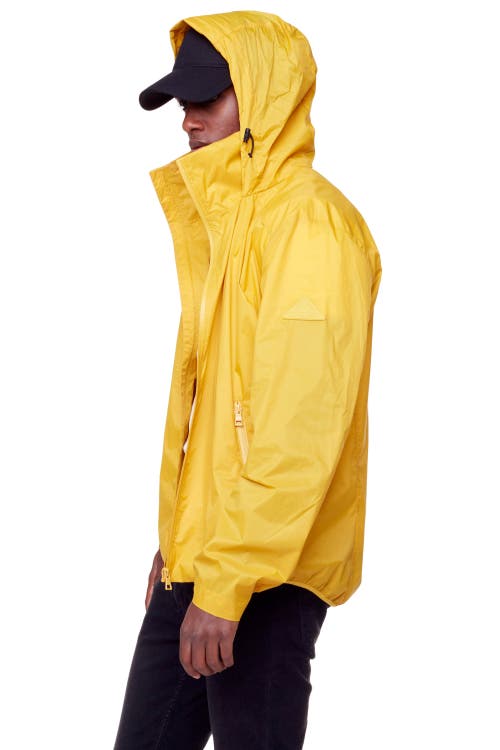 Alpine North Stewart Men's (recycled) Ultralight Windshell Jacket In Yellow