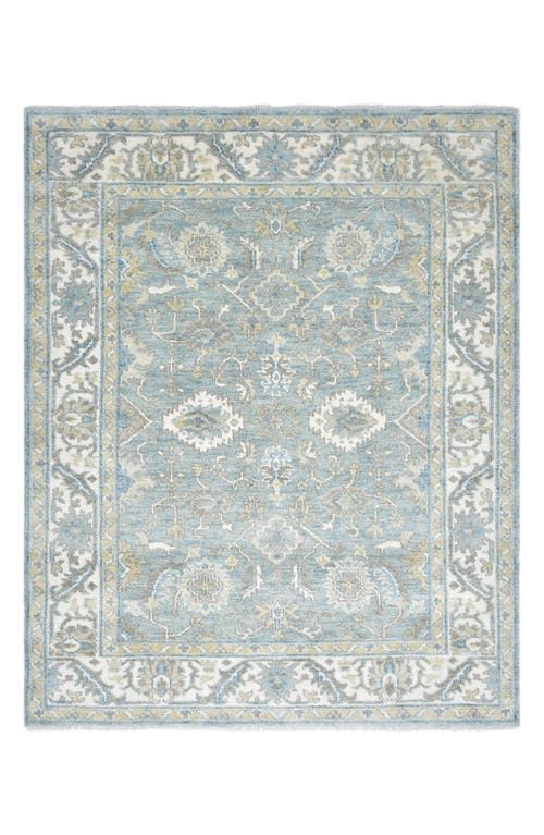 Solo Rugs Winston Handmade Wool Blend Area Rug in Blue at Nordstrom, Size 9X12