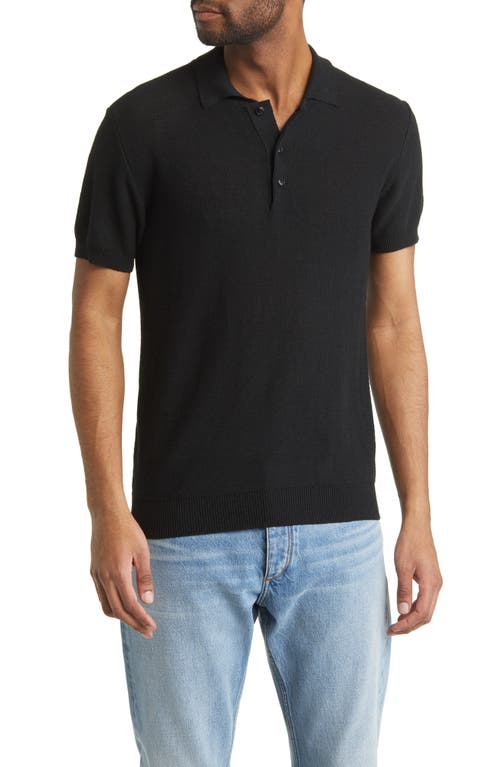 A.P.C. Fred Sweater Polo in Black