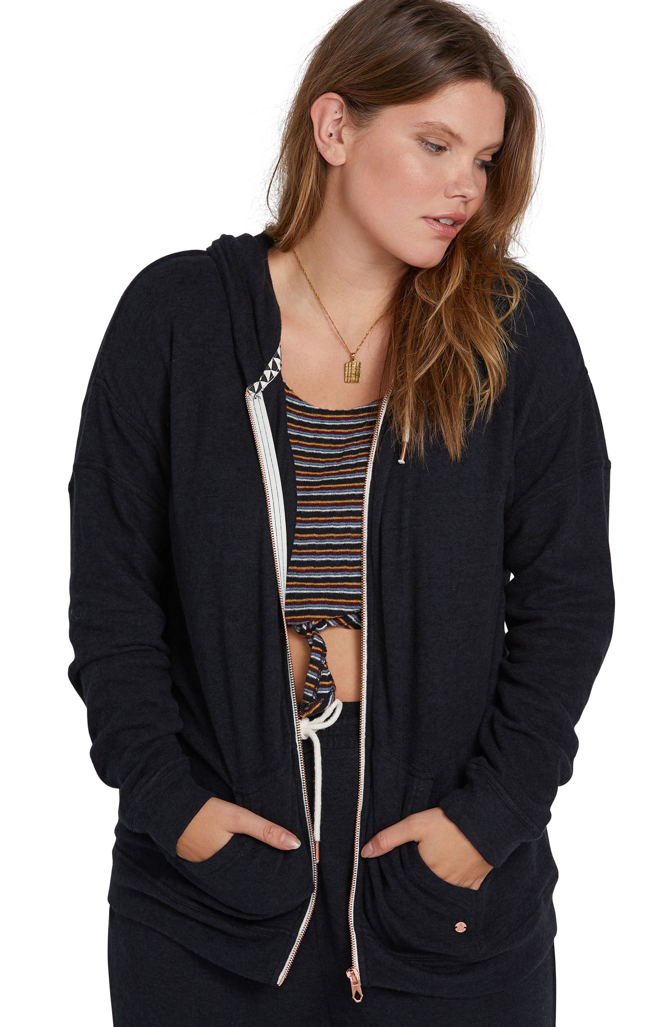 volcom lil zip fleece