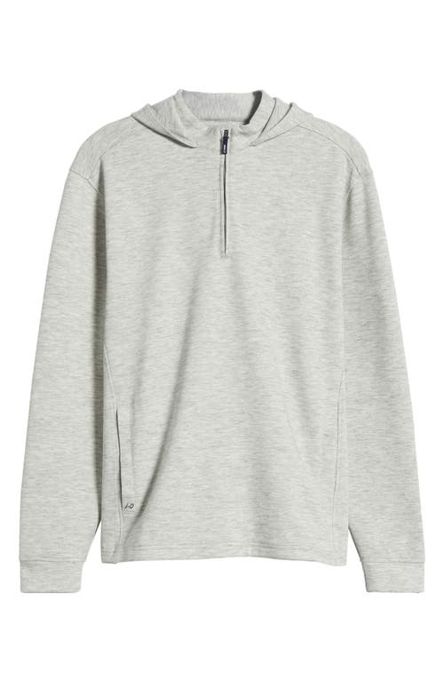 Shop Johnnie-o Maxton Quarter Zip Hoodie In Light Gray