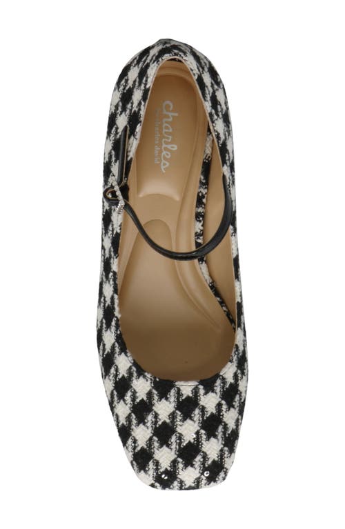 Charles By Charles David Zinnia Maryjane Heels In Black White-ht