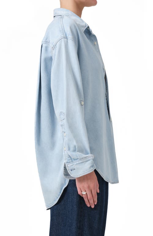 CITIZENS OF HUMANITY CITIZENS OF HUMANITY KAYLA OVERSIZE CHAMBRAY BUTTON-UP SHIRT
