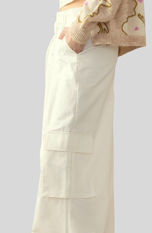 Shop Cynthia Rowley Marbella Cotton Cargo Pant In White