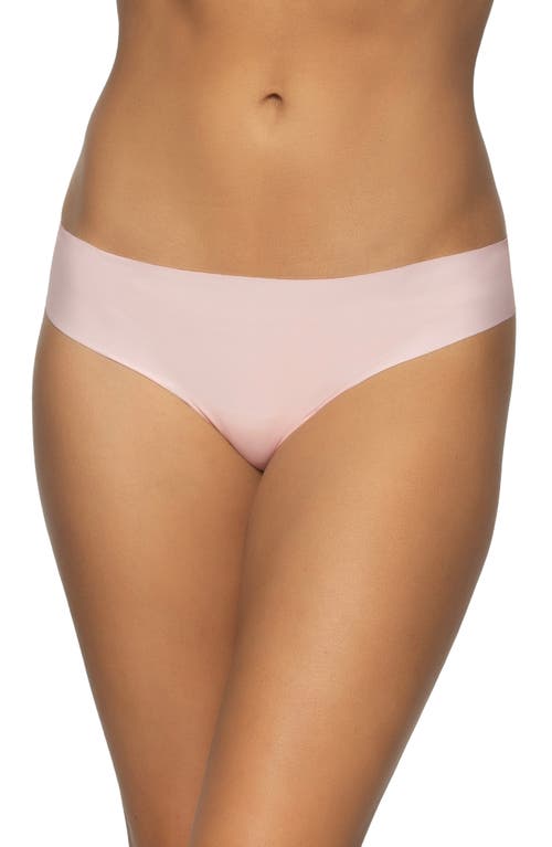 Shop Felina Hint Of Skin Assorted 5-pack Thongs In Lilac Pink/orchid/blue