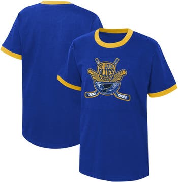 Youth Heathered Gray St. Louis Blues Team Long Sleeve T-Shirt