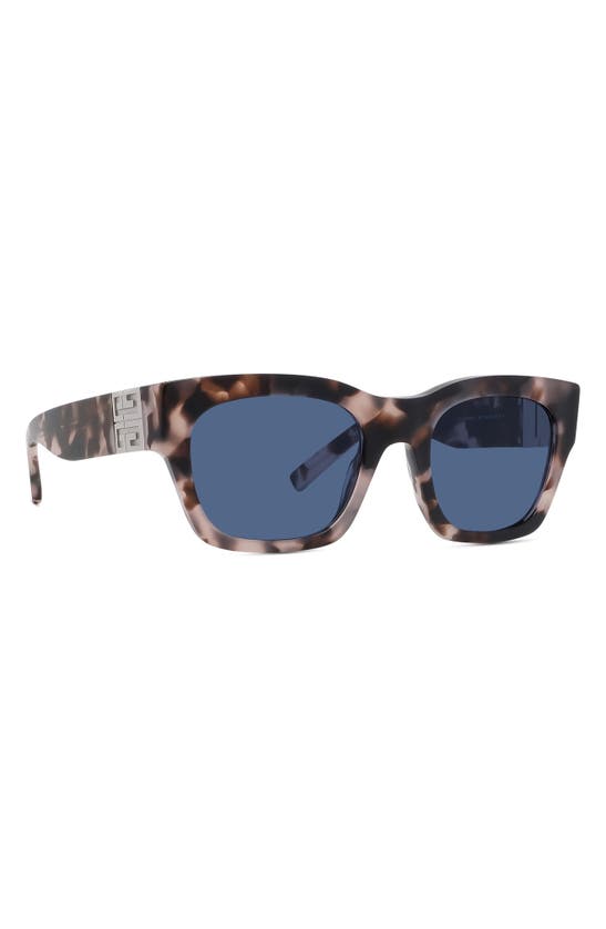 Shop Givenchy 4g 54mm Square Sunglasses In Havana / Blue