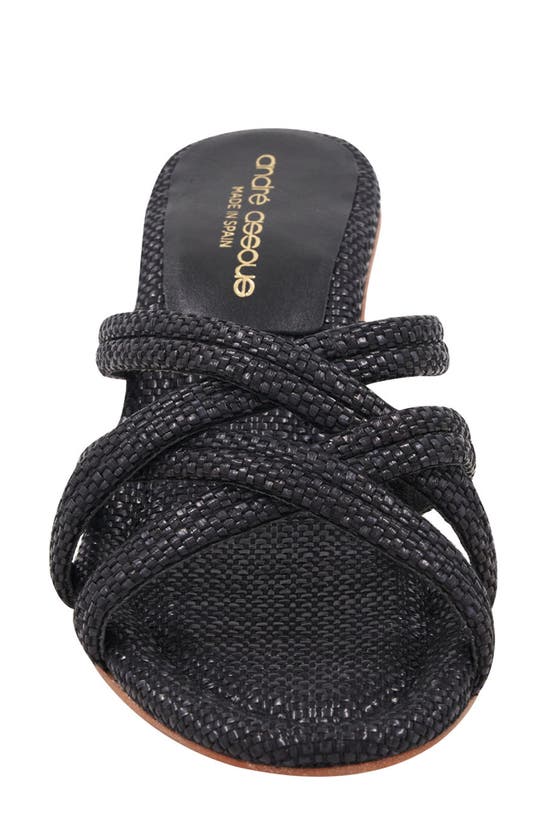 Shop Andre Assous Polina Slide Sandal In Black