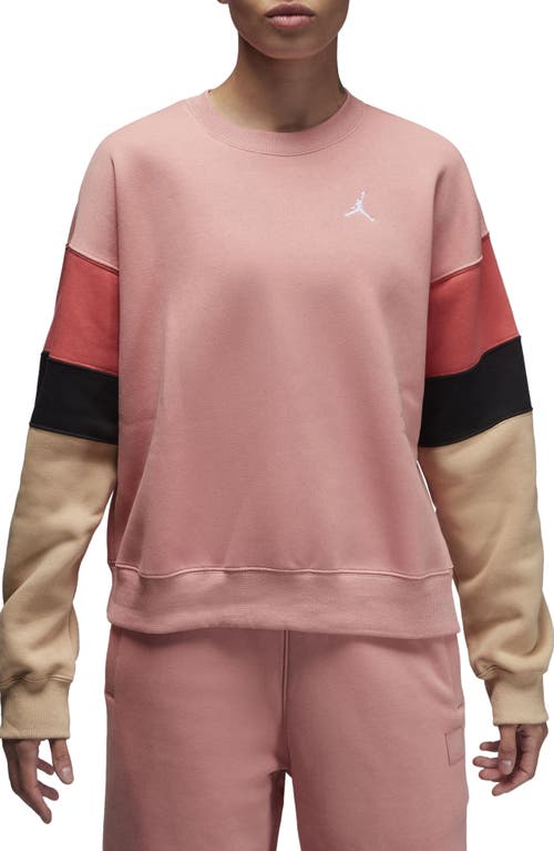 Jordan Brooklyn Crewneck Sweatshirt In Pink