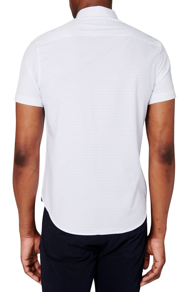 Construct Slim Fit Microdot Short Sleeve 4 Way Stretch Performance