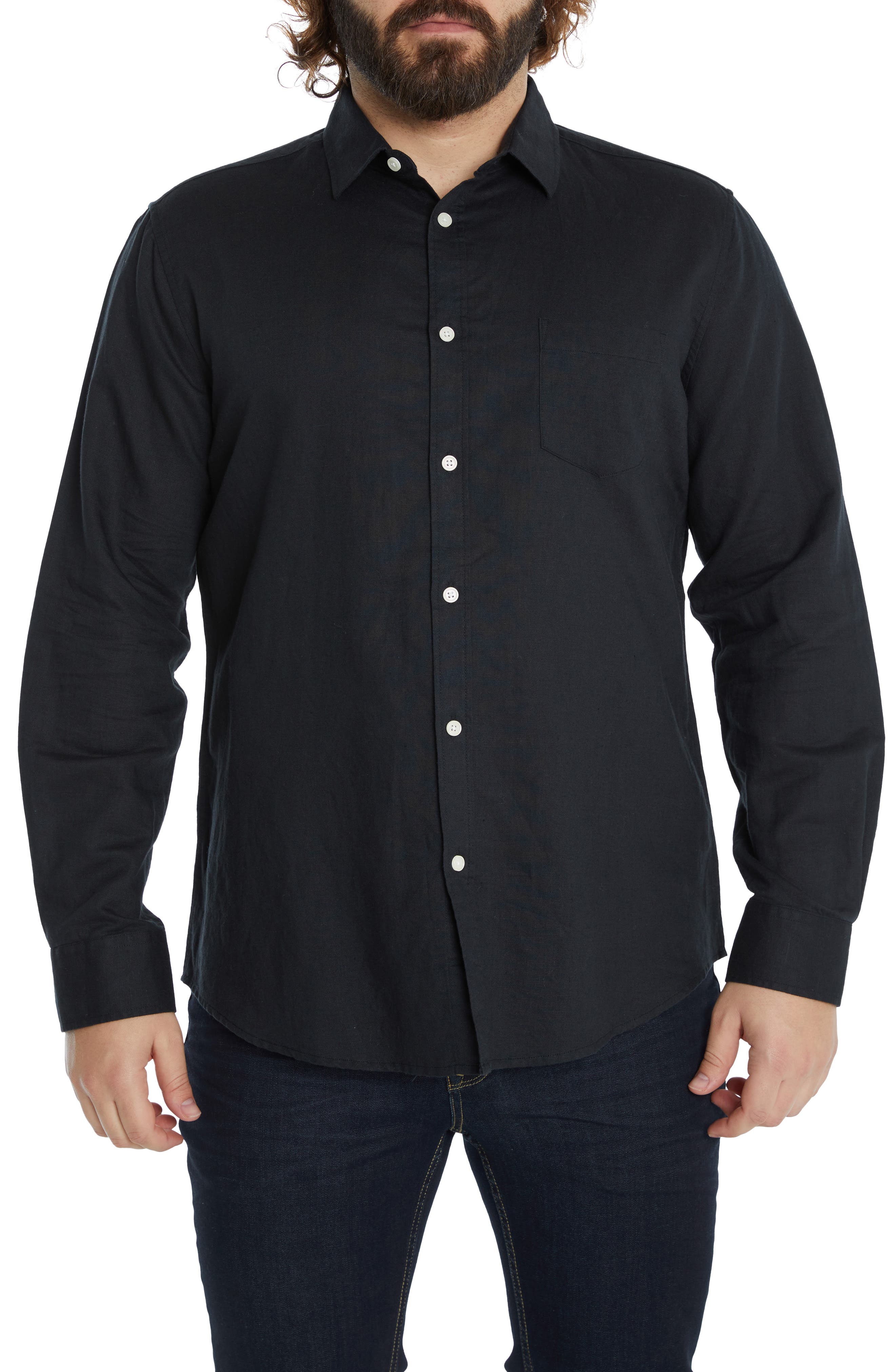 black button up dress shirt mens