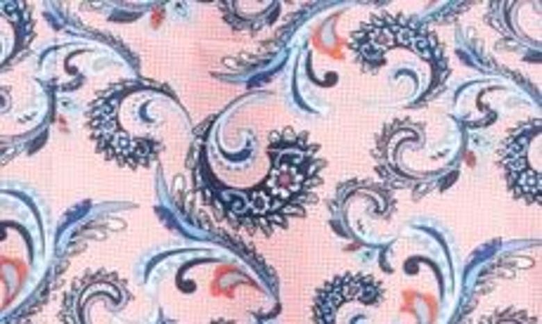 Shop Johnston & Murphy Paisley Print Cotton Button-up Shirt In Pink