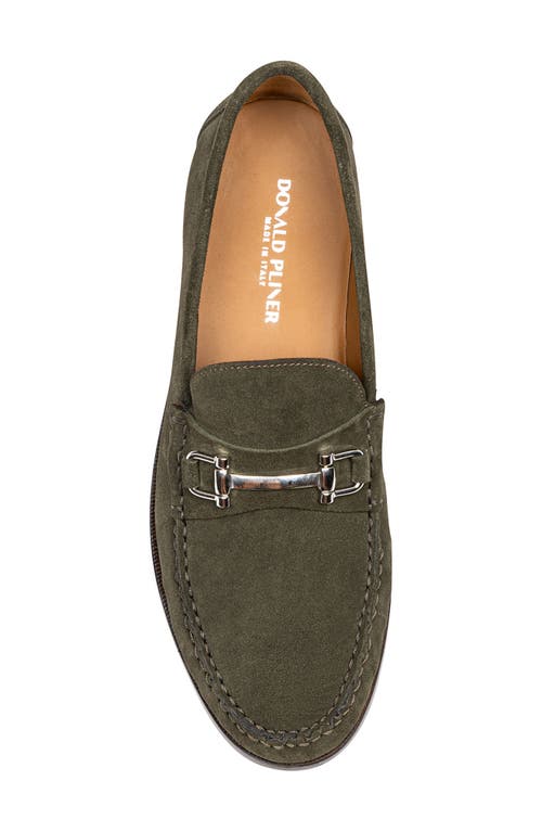 Donald Pliner Evanston Bit Loafer In Military