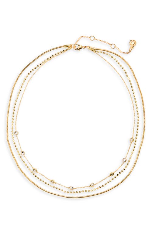 BaubleBar Layered Chain Necklace in Gold at Nordstrom