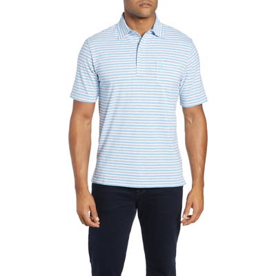Johnnie-O Palmetto Regular Fit Stripe Polo, Blue
