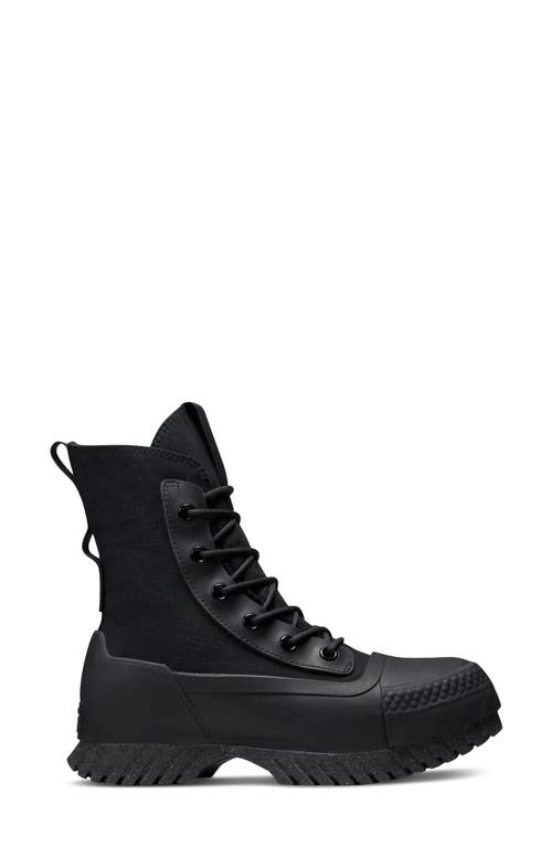 Shop Converse Chuck Taylor® All Star® Lugged 2.0 Waterproof Extra Hi Sneaker In Black/black/black