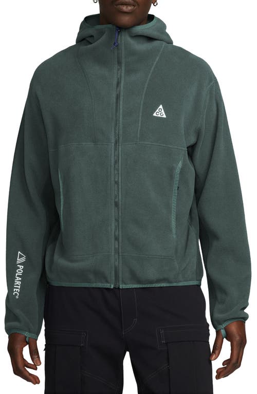 Shop Nike Acg Wolf Tree Full Zip Jacket In Vintage Green/bicoastal