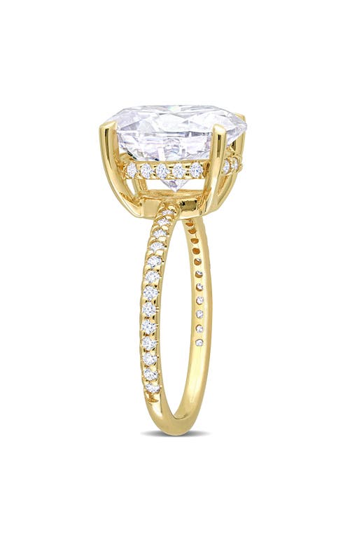 Delmar Oval Cut Lab-created Moissanite Ring In White