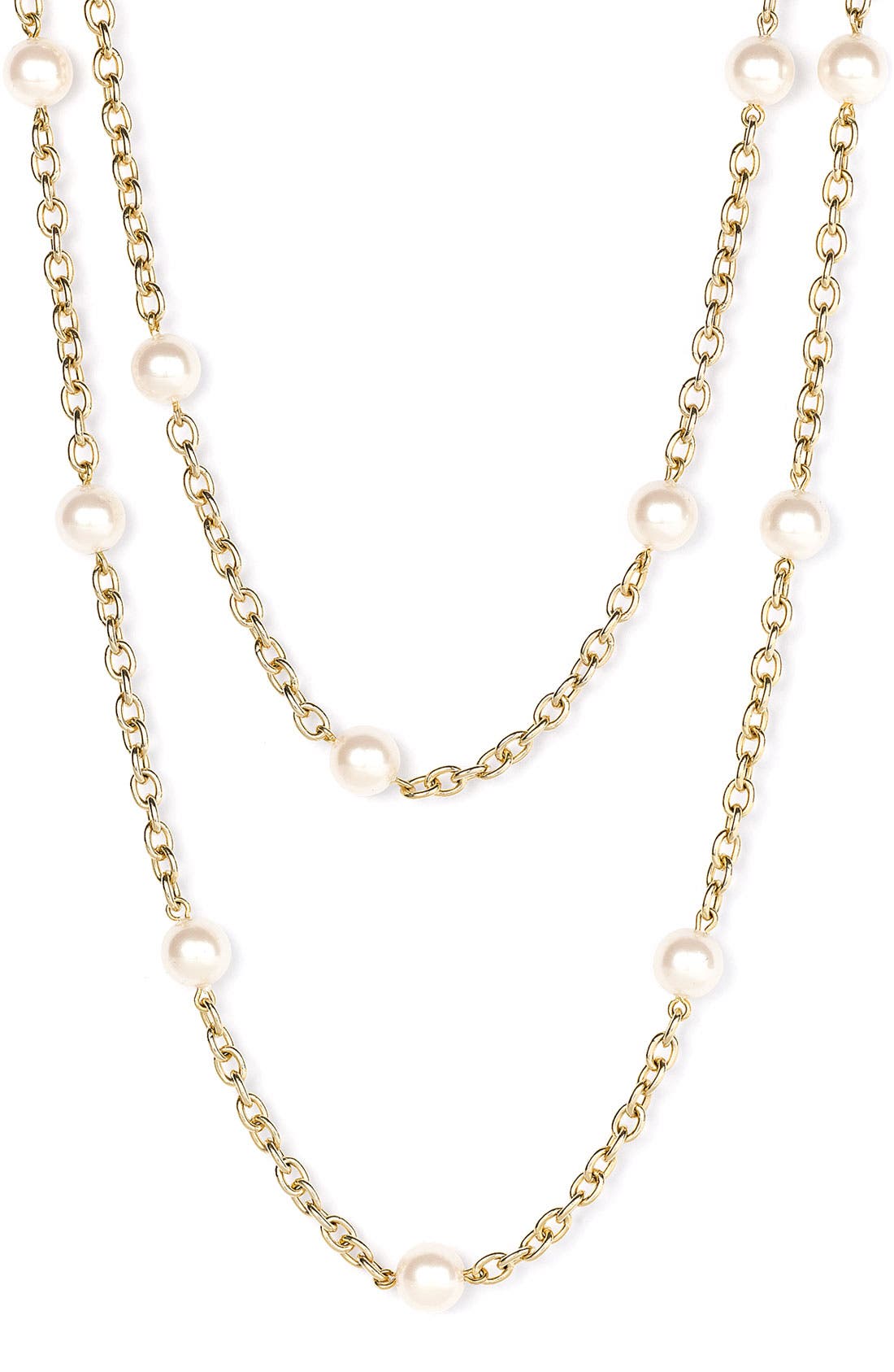 Nordstrom Glass Pearl Extra Long Strand Necklace Nordstrom