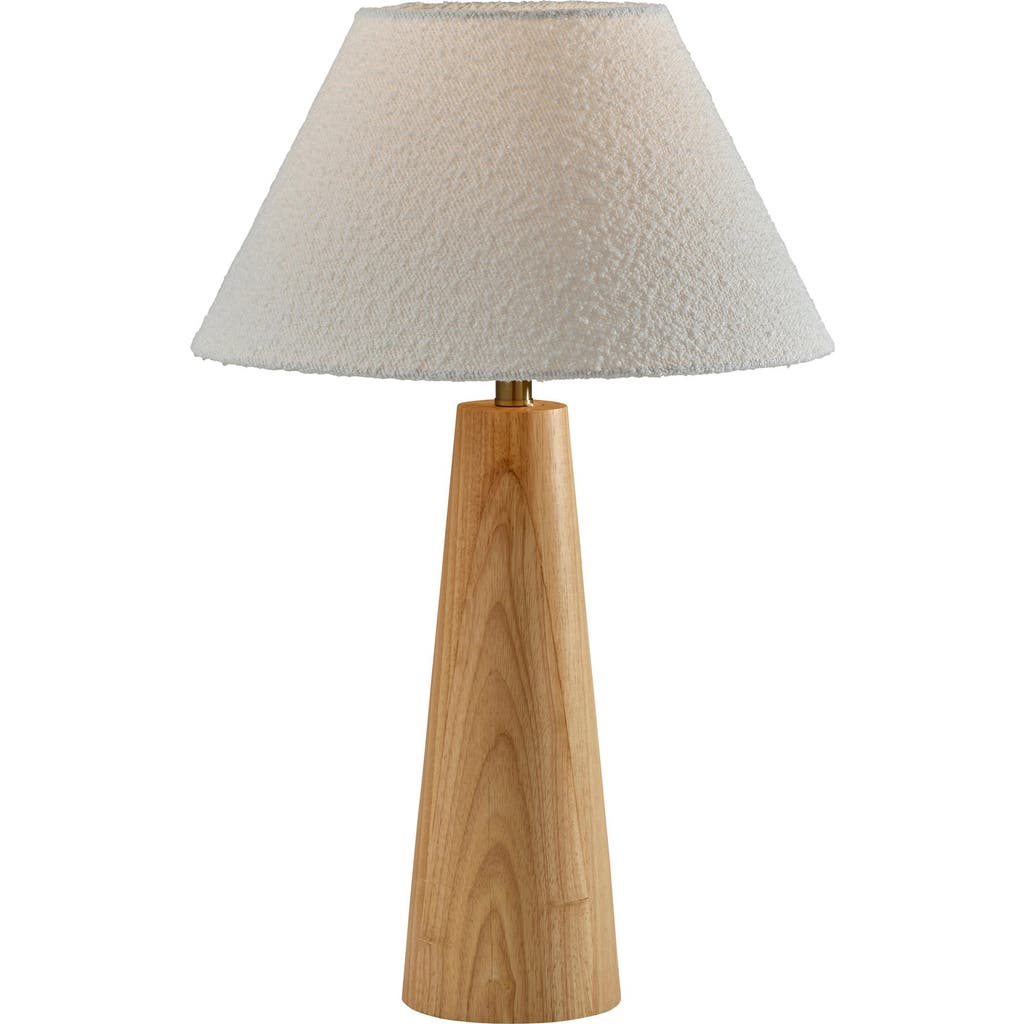 Adesso Lighting Brayden Tapered Table Lamp In Natural Wood