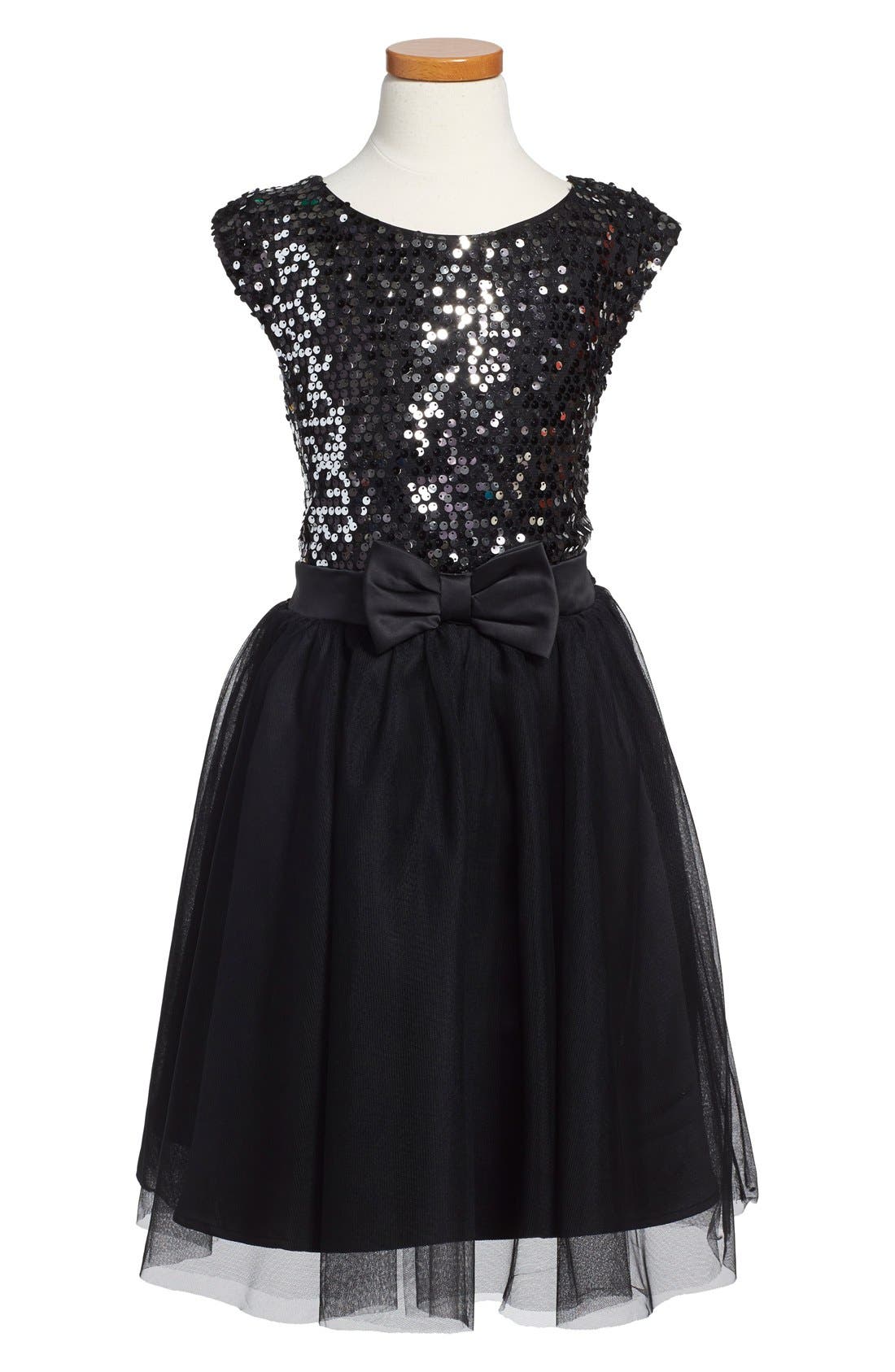 Zunie Sequined Party Dress (Big Girls) Nordstrom