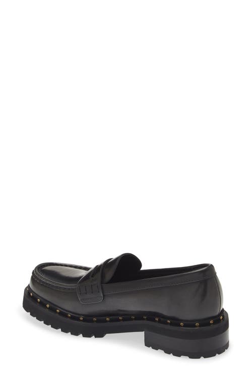 Golden Goose Chunky Loafers With Studded Welt Black In Black
