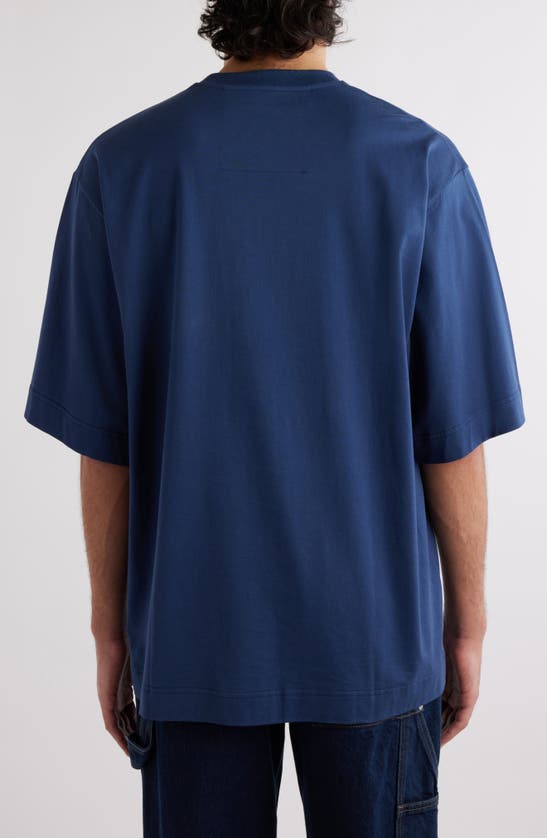 Shop Givenchy New Studio Fit Oversize Logo Graphic T-shirt In Medium Blue