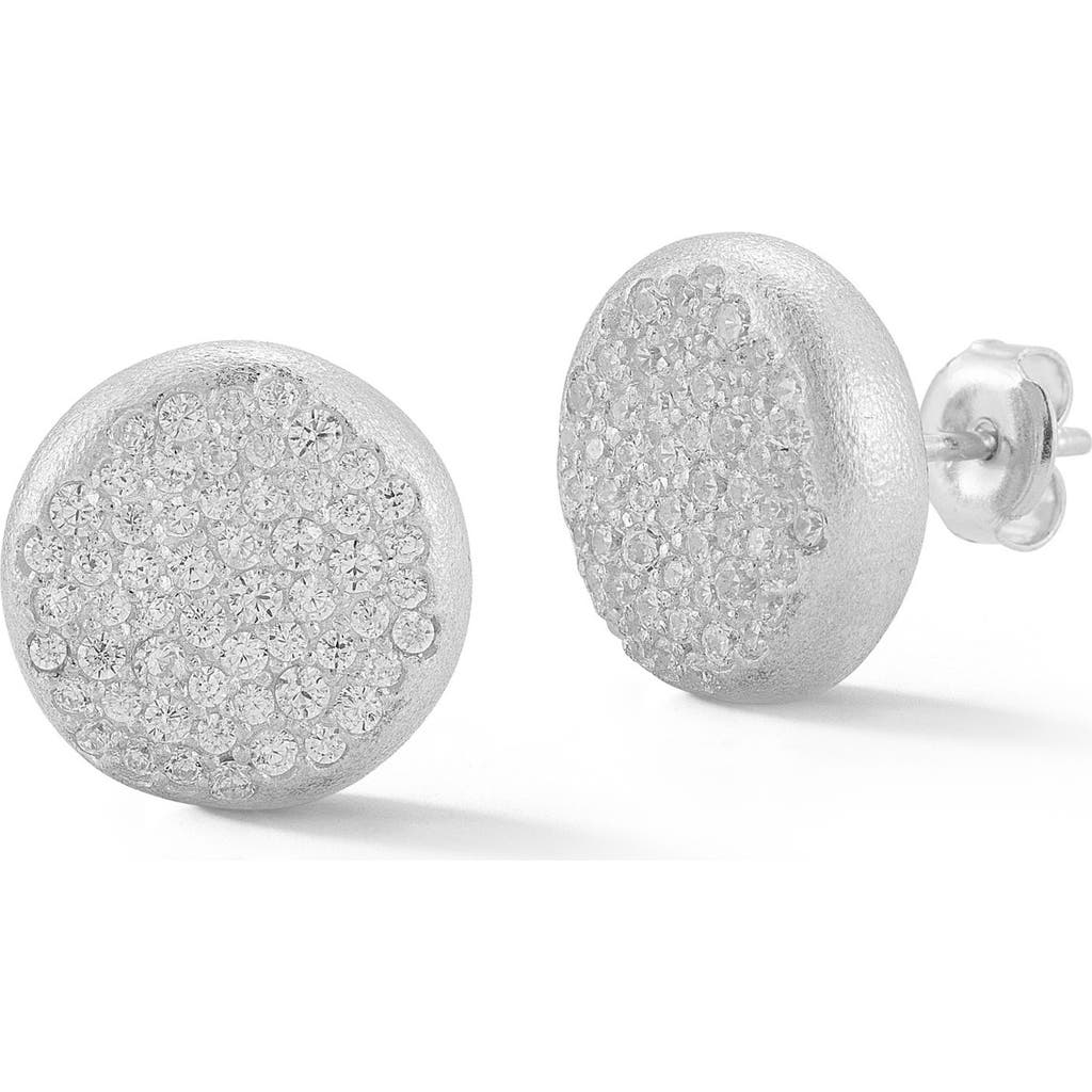 Sphera Milano Pavé Stud Earrings In Silver