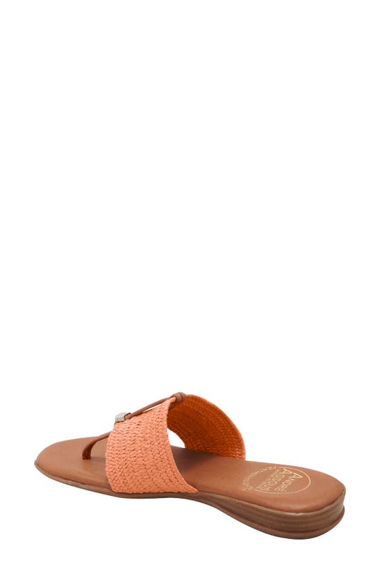 Andre Assous Nice Featherweight Woven Flip Flop In Orange