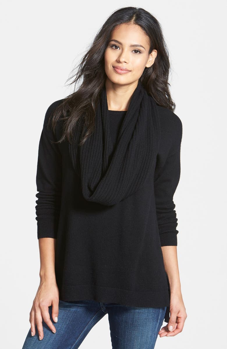 Nordstrom Collection Cashmere Sweater with Removable Cowl | Nordstrom