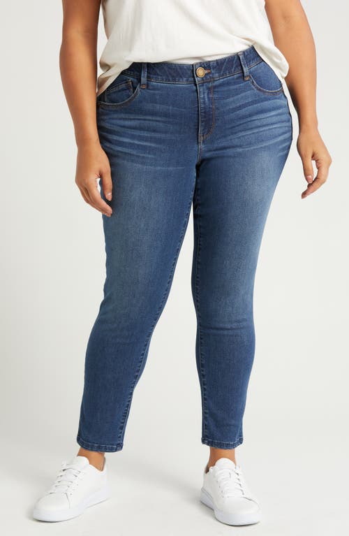 Shop Wit & Wisdom 'ab'solution Mid Rise Ankle Skinny Jeans In Blue