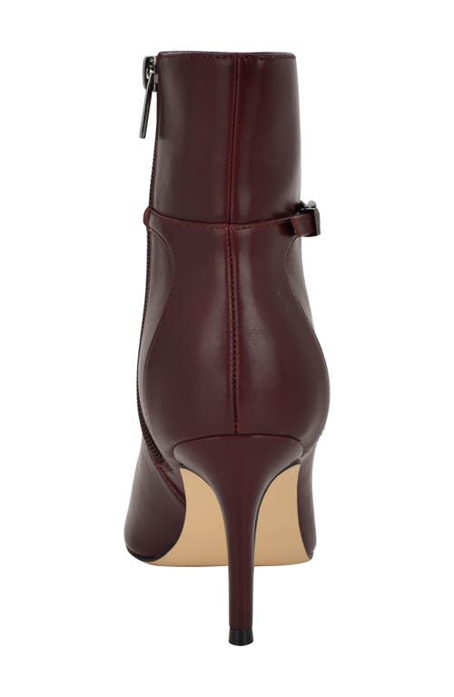 Shop Calvin Klein Vivera Bootie In Dark Red