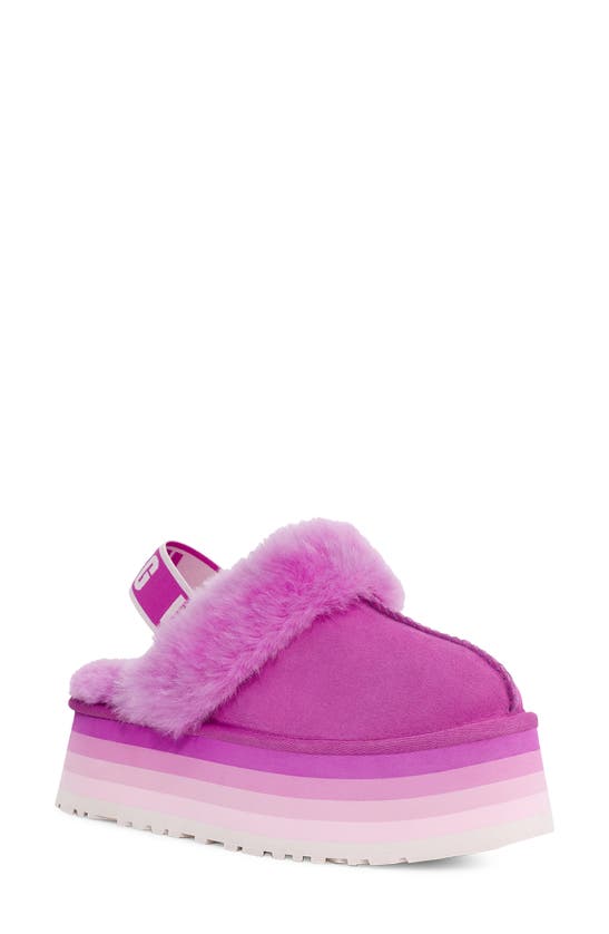 Ugg Funkette Genuine Shearling Slipper In Purple Ruby
