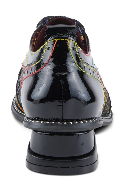 L'artiste By Spring Step Pradeep Wingtip Derby In Black Patent