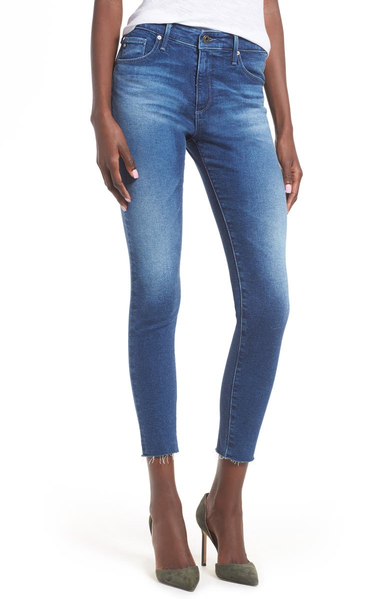 AG The Farrah High Waist Crop Skinny Jeans | Nordstrom