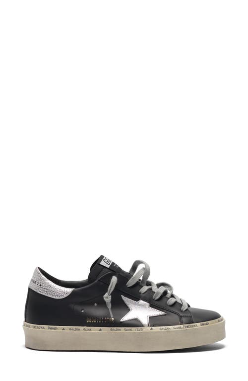 Golden Goose Hi Star Platform Sneaker In Black/silver