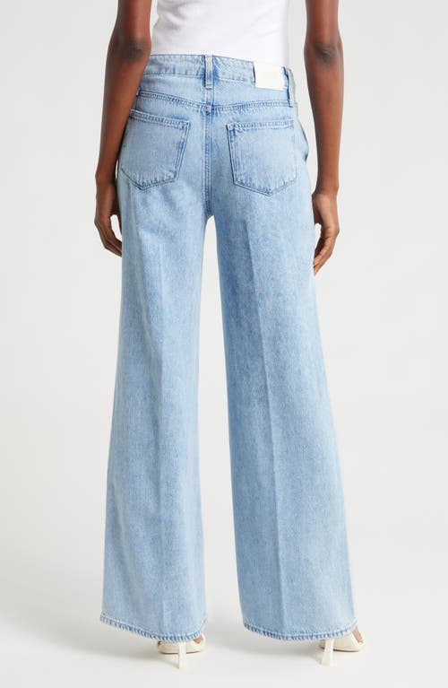 Shop Paige Zoey Tie Waist Wide Leg Jeans In Dorah