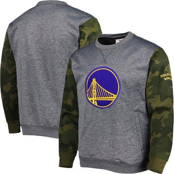 Women's Fanatics Branded Heathered Gray Golden State Warriors The Bay Logo  Pullover Hoodie