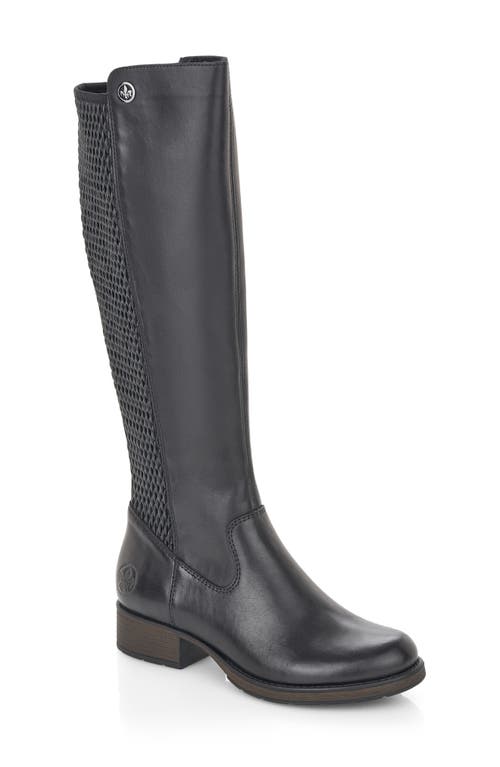 Shop Rieker Faith 91 Riding Boot In Schwarz/black/schwarz