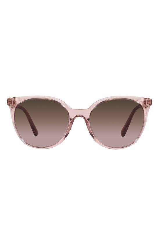 Shop Versace Phantos 55mm Gradient Sunglasses In Pink/ Violet Gradient Brown