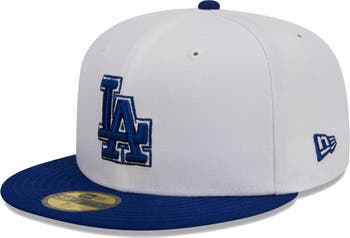 New Era Men's New Era White/Royal Los Angeles Dodgers Optic 59FIFTY Fitted  Hat