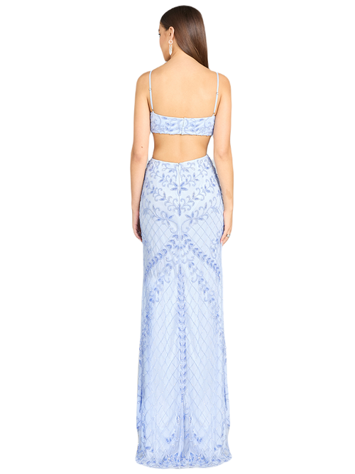LARA NEW YORK LARA NEW YORK COUNTESS BEADED PROM DRESS