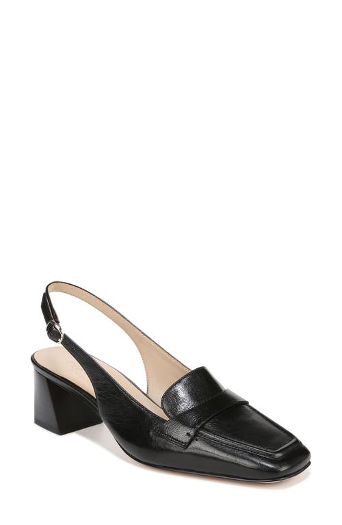 Hunny Slingback Pump in Black Leather