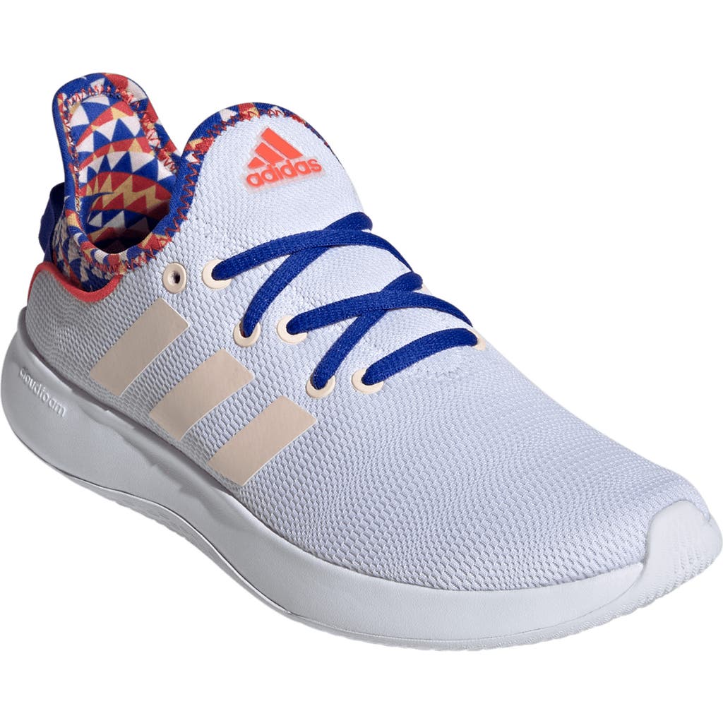 Adidas Originals Adidas Cloadfoam Pure Running Shoe In Blue/orange/ftwr White
