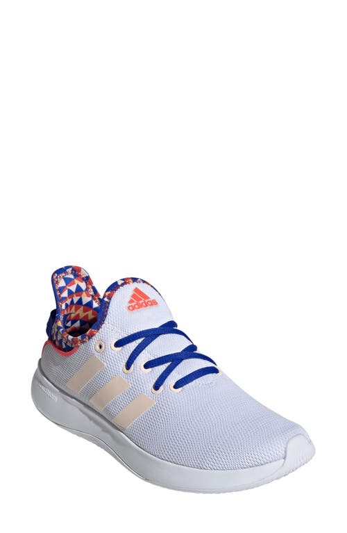 Adidas Originals Adidas Cloadfoam Pure Running Shoe In Blue/orange/ftwr White