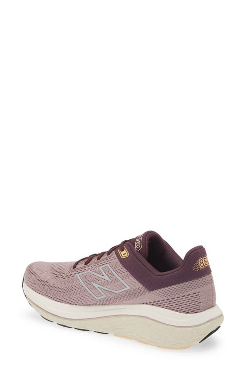 New Balance Women's Fresh Foam X 860v14 Running Shoes In Ice Wine/plum Brown