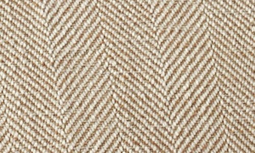 Coyuchi Canyon Organic Cotton Pillow Cover In Praline Herringbone