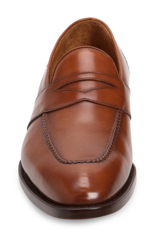 Shop Ralph Lauren Purple Label Meegan Penny Loafer In Tan