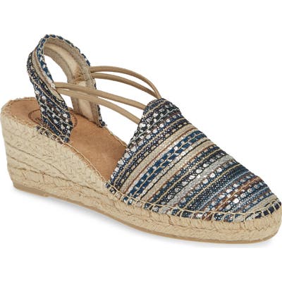 Toni Pons Tania Espadrille Wedge, Beige