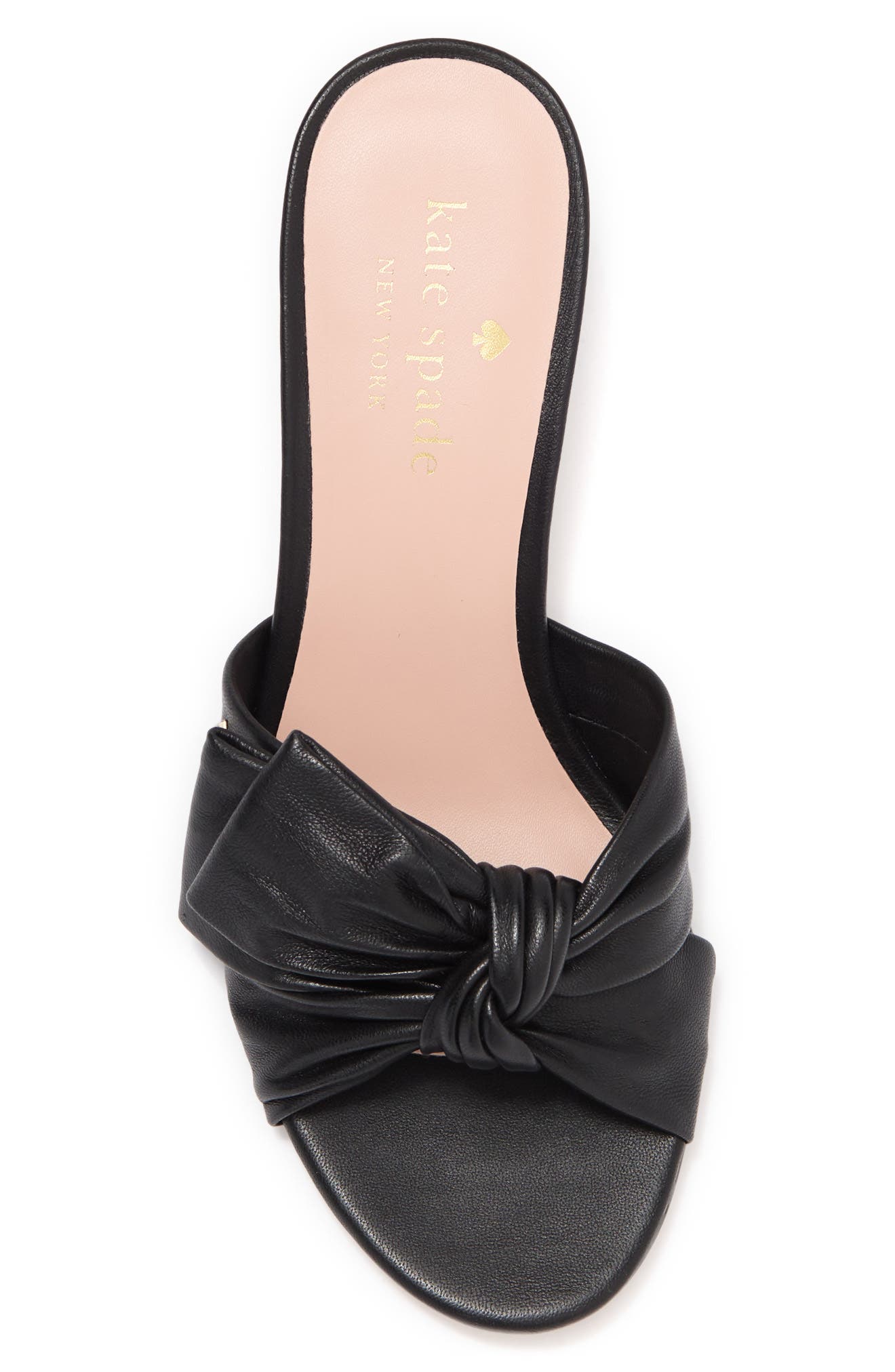 kate spade black bow sandals